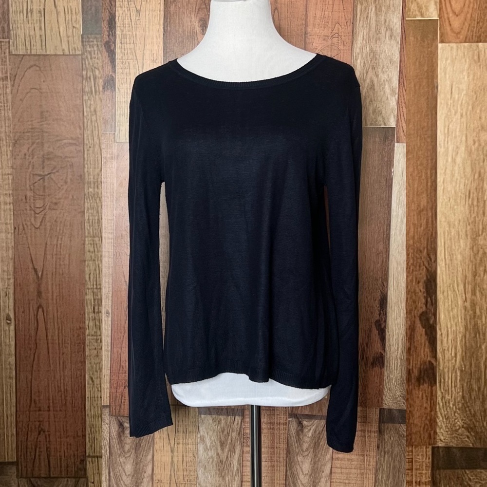 Verve Blues overlap sweater sz L